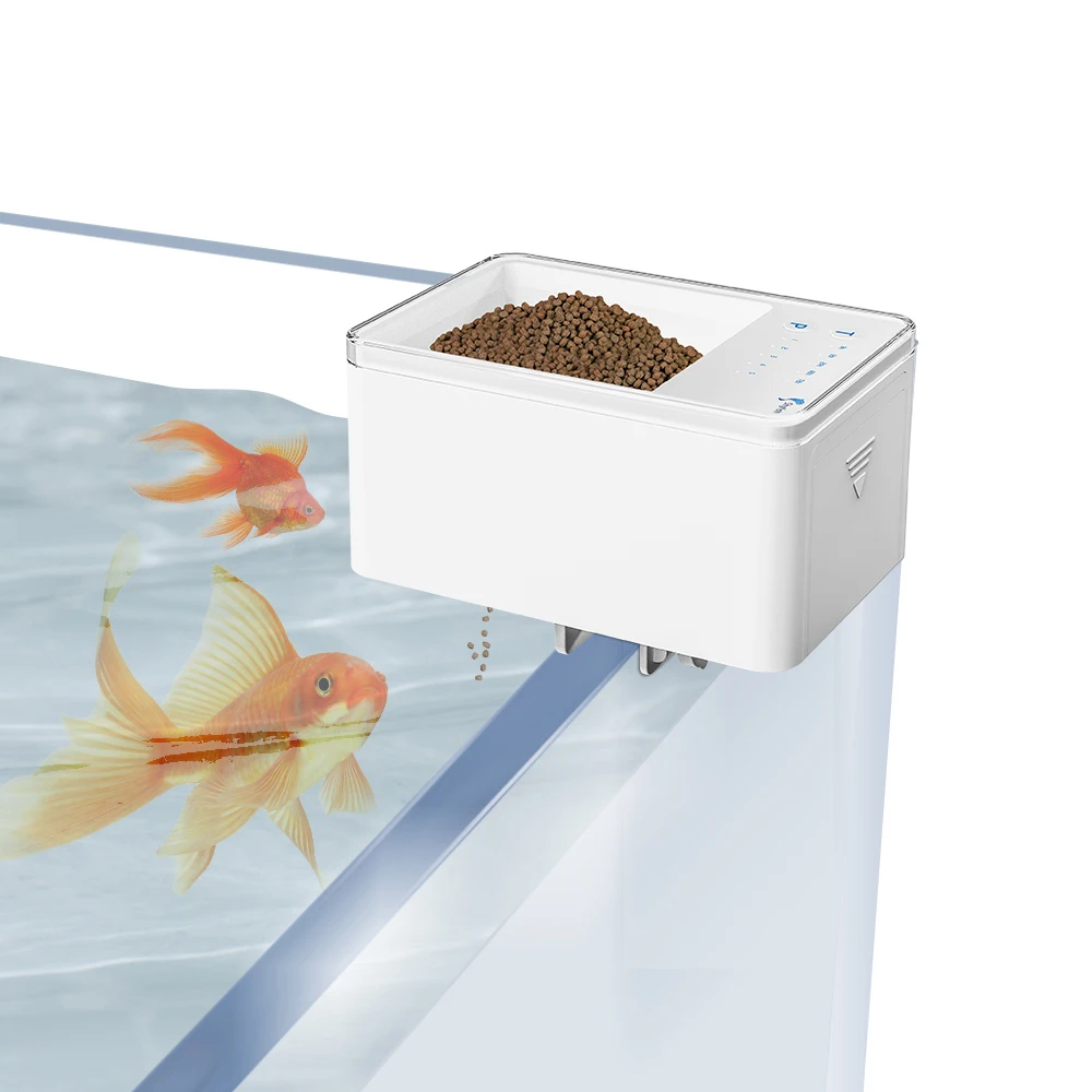 100ML Large Capacity Fish Feeder Mobilephone APP Control WiFi Intelligent Timing Automatic Feeder Aquarium Goldfish Feeder