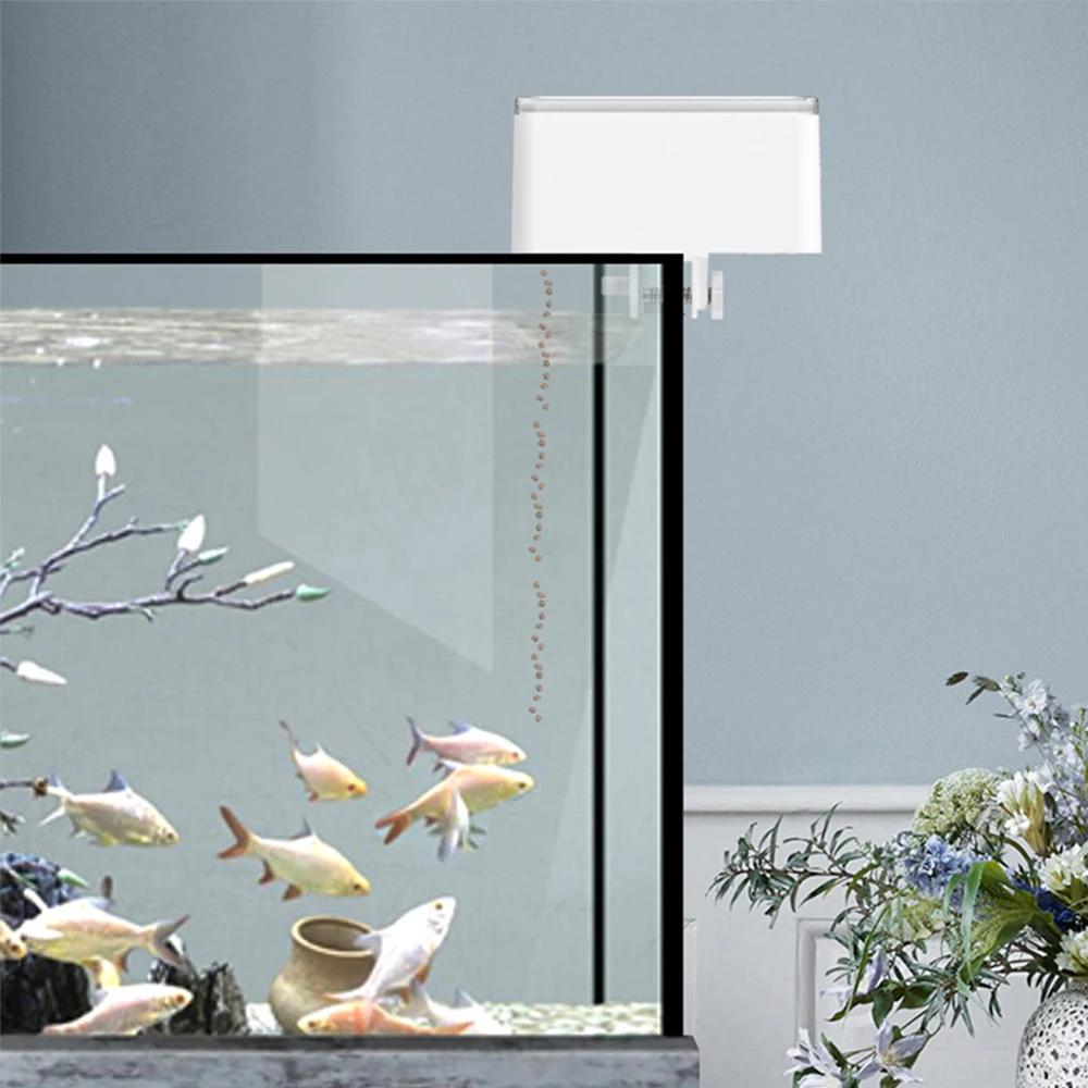 100ML Large Capacity Fish Feeder Mobilephone APP Control WiFi Intelligent Timing Automatic Feeder Aquarium Goldfish Feeder