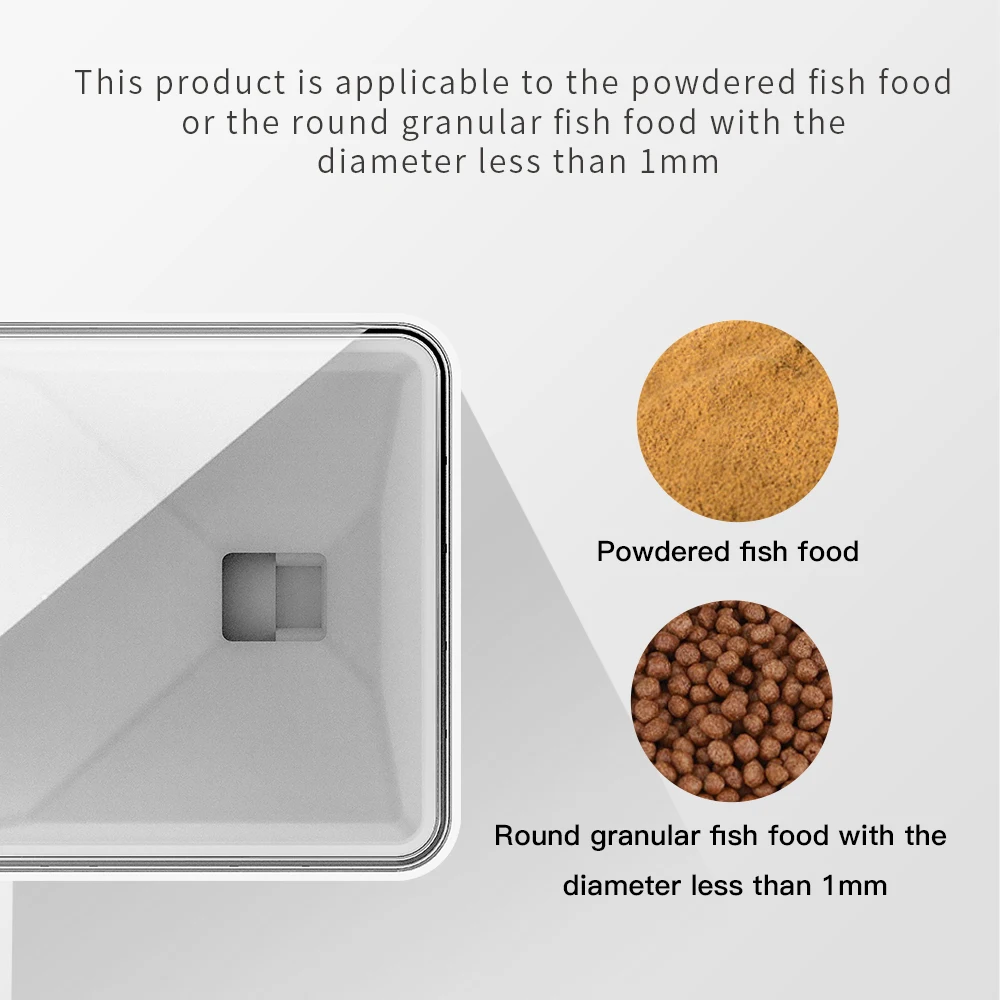 100ML Large Capacity Fish Feeder Mobilephone APP Control WiFi Intelligent Timing Automatic Feeder Aquarium Goldfish Feeder