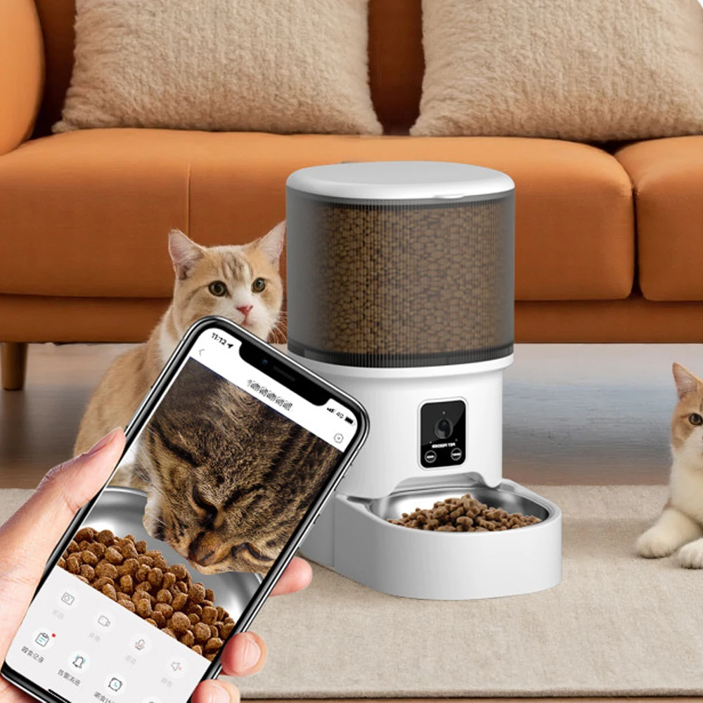 4L WIFI Button Automatic Cat Feeder - Image 2