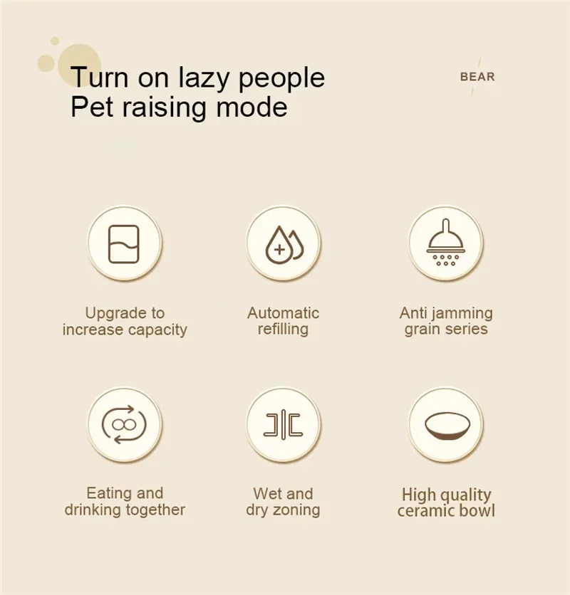 Pet Cat Automatic Feeder Drinking Water Large Capacity Water Dispenser Dry Wet Separation Food Container Pet Supplies Pet Cat Automatic Feeder Drinking Water Large Capacity Water Dispenser Dry Wet Separation Food Container Pet Supplies