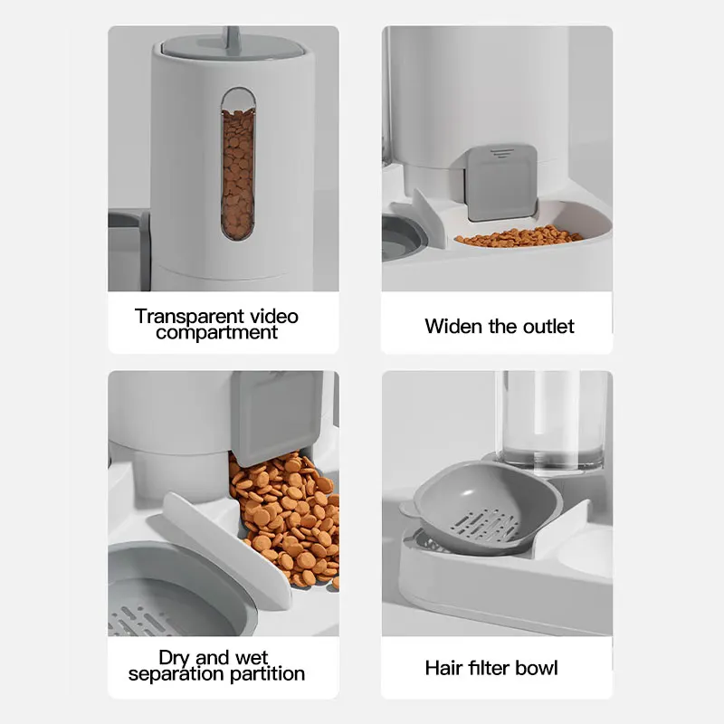 1-Pack Automatic Gravity-Fed Cat Water Dispenser & Feeder - Spill-Proof Large Capacity One-Piece Design, 1-Pack Automatic Gravity-Fed Cat Water Dispenser & Feeder - Spill-Proof Large Capacity One-Piece Design,