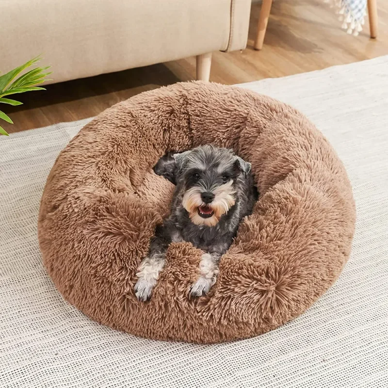 Super Soft Pet Cat Bed Plush Full Size Washable Calm Bed Donut Bed Comfortable Sleeping Artifact Suitable For Winter Super Soft Pet Cat Bed Plush Full Size Washable Calm Bed Donut Bed Comfortable Sleeping Artifact Suitable For Winter