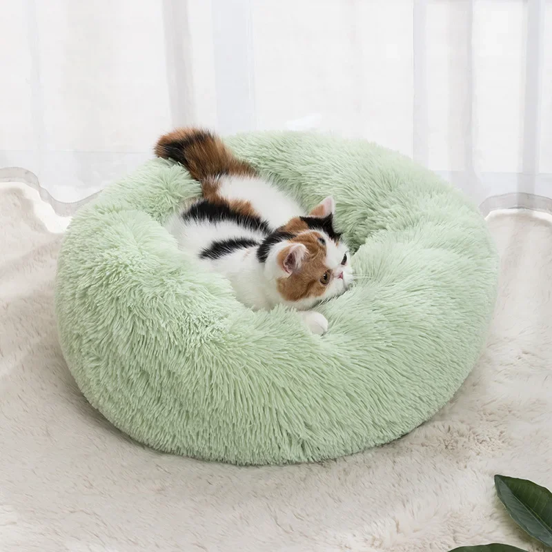 Cozy Plush Pet Bed for Cats & Small Dogs - Soft PU, Contemporary Style, Non-Assemble, Ideal for Kittens & Puppies Up to 3lbs Cozy Plush Pet Bed for Cats & Small Dogs - Soft PU, Contemporary Style, Non-Assemble, Ideal for Kittens & Puppies Up to 3lbs