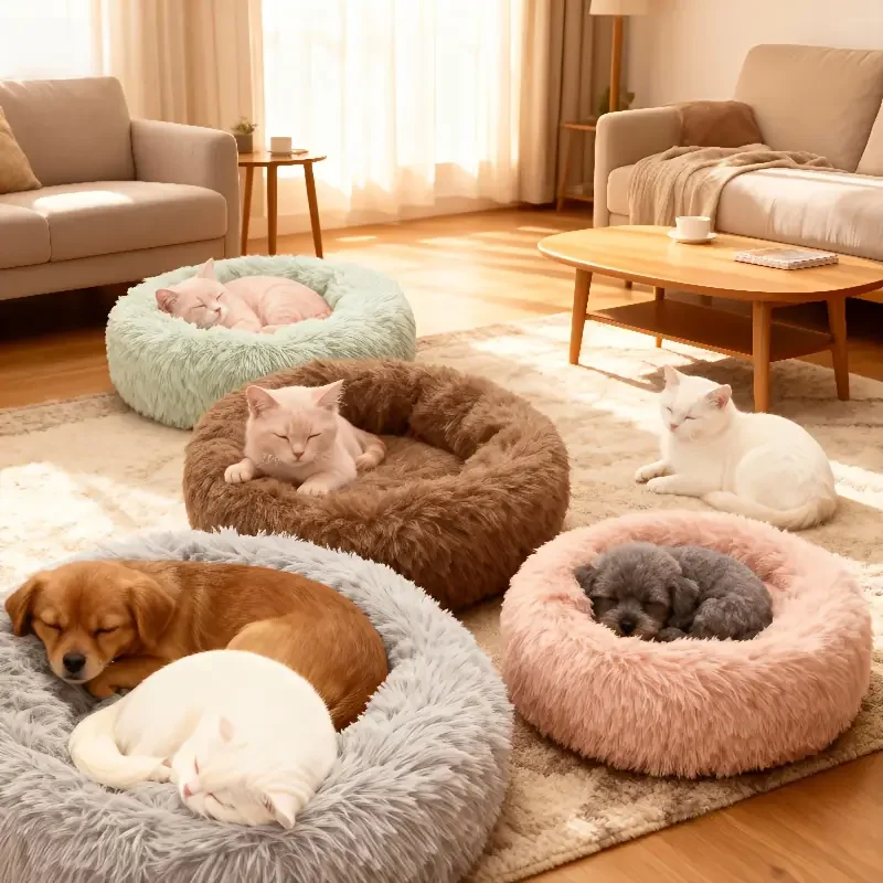 Cozy Plush Pet Bed for Cats & Small Dogs - Image 4