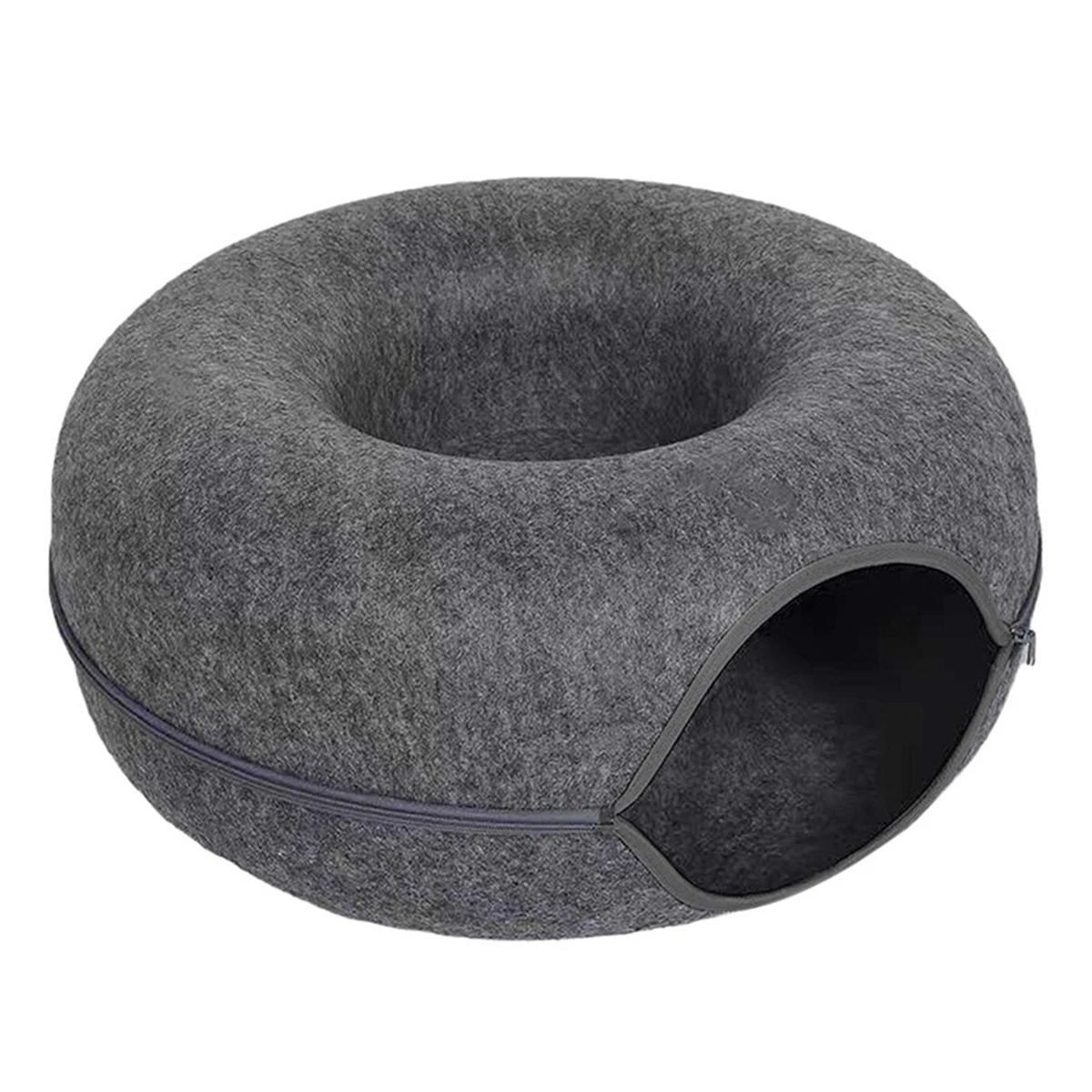 Felt Donut Bed for Cats House With Breather Hole Dog Bed Interactive Play Toys for Cats to Hide 2 in 1 Tunnel for Cats Bed Felt Donut Bed for Cats House With Breather Hole Dog Bed Interactive Play Toys for Cats to Hide 2 in 1 Tunnel for Cats Bed
