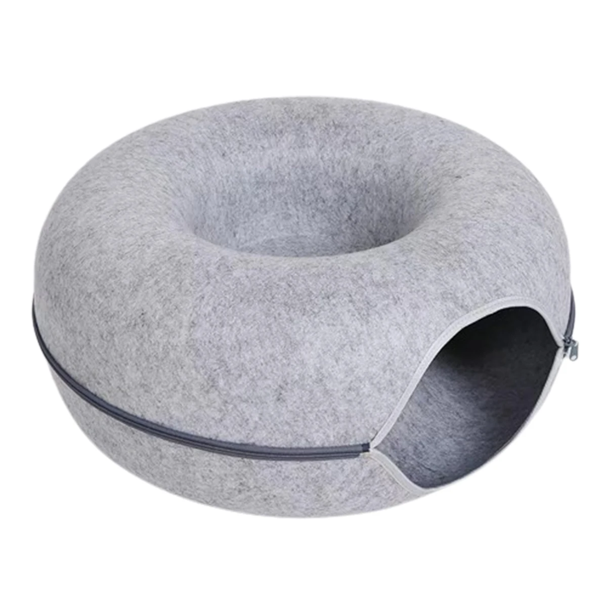 Felt Donut Bed for Cats House With Breather Hole Dog Bed Interactive Play Toys for Cats to Hide 2 in 1 Tunnel for Cats Bed Felt Donut Bed for Cats House With Breather Hole Dog Bed Interactive Play Toys for Cats to Hide 2 in 1 Tunnel for Cats Bed
