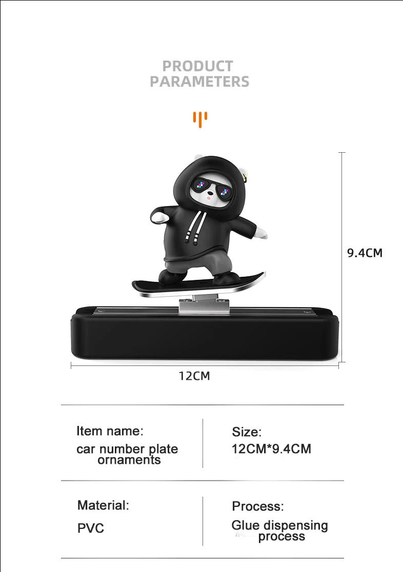 New Dashboard Car Decorations Skateboard Bear Magnetic Parking Number Plate Creative Car Cartoon Interior Interior Accessories New Dashboard Car Decorations Skateboard Bear Magnetic Parking Number Plate Creative Car Cartoon Interior Interior Accessories