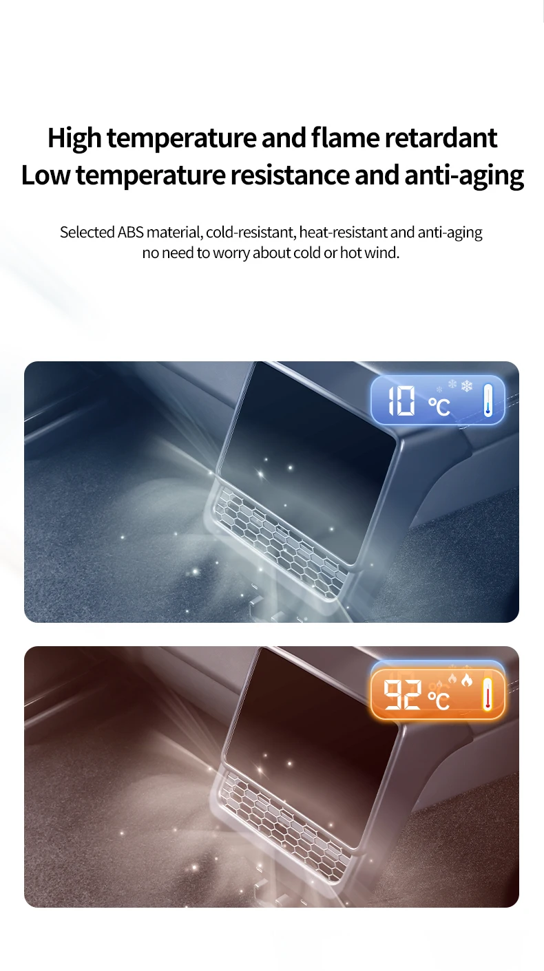 YZ For Tesla Model 3/Y Highland Juniper  Rear Center Console Air Outlet Cover Vent Outlet Dust Cover Car Styling Accessories