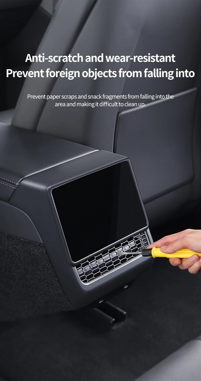 YZ For Tesla Model 3/Y Highland Juniper  Rear Center Console Air Outlet Cover Vent Outlet Dust Cover Car Styling Accessories