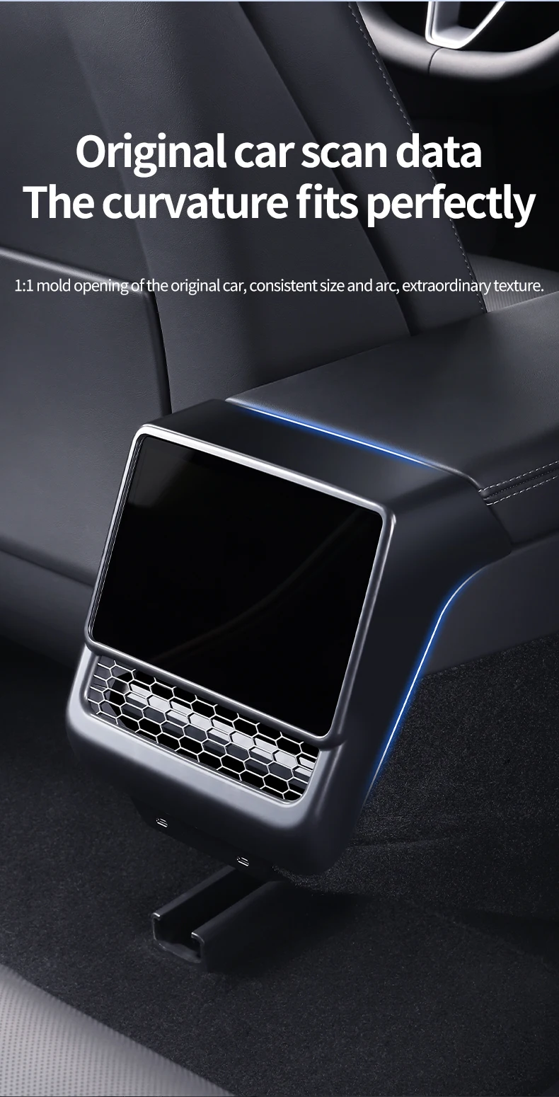 YZ For Tesla Model 3/Y Highland Juniper  Rear Center Console Air Outlet Cover Vent Outlet Dust Cover Car Styling Accessories