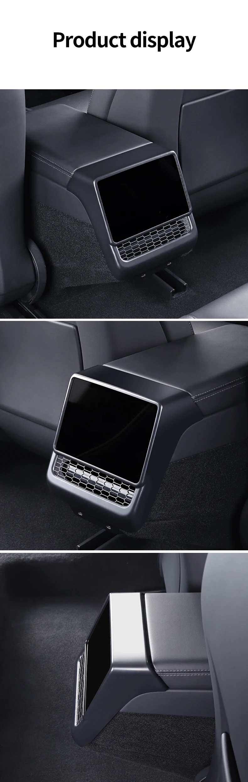 YZ For Tesla Model 3/Y Highland Juniper  Rear Center Console Air Outlet Cover Vent Outlet Dust Cover Car Styling Accessories