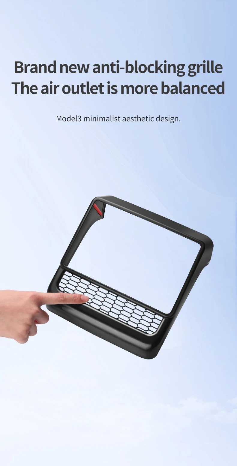 YZ For Tesla Model 3/Y Highland Juniper  Rear Center Console Air Outlet Cover Vent Outlet Dust Cover Car Styling Accessories