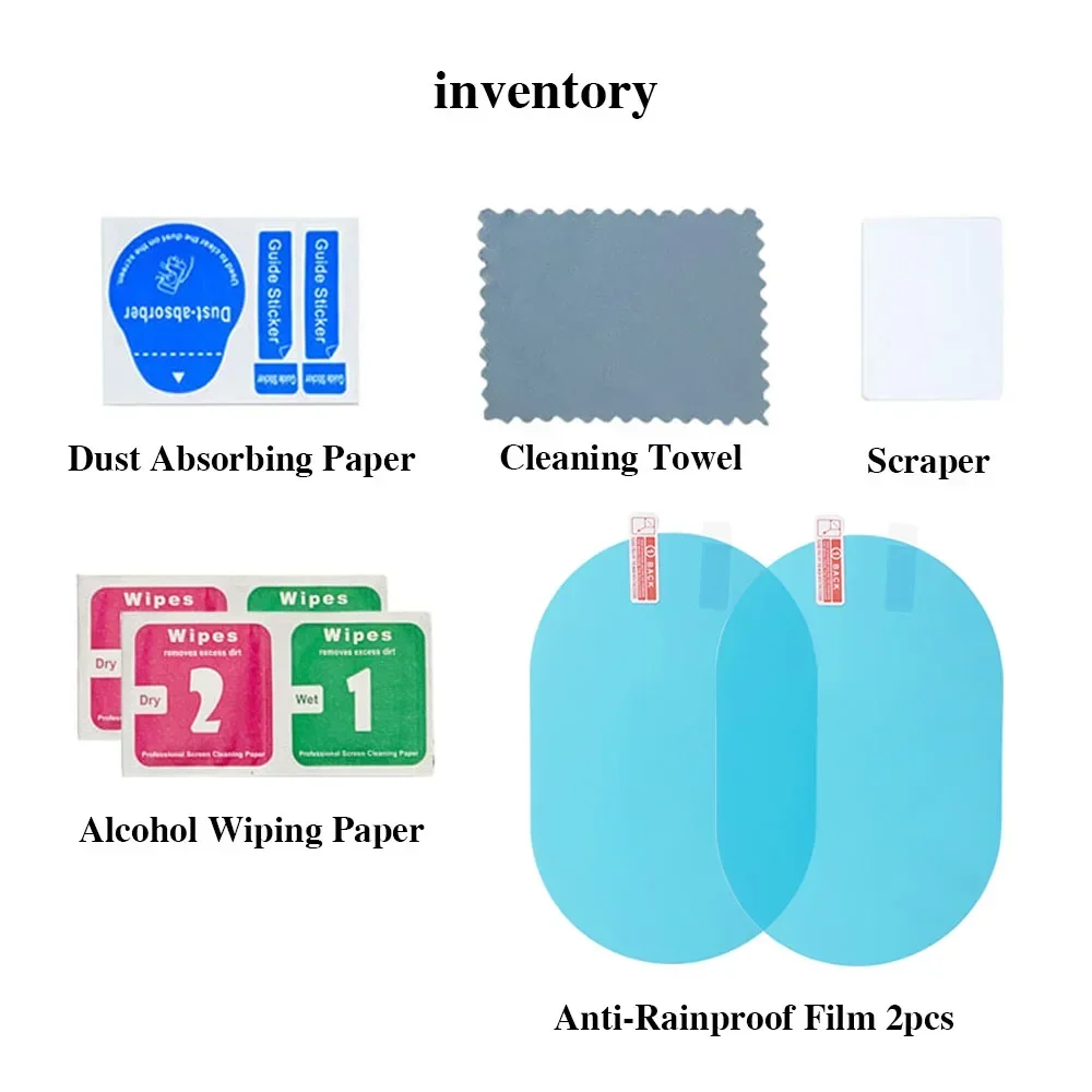 2/4pcs Car Rearview Mirror Sticker Side Window Rainproof Clear Film Anti Fog Window Mirror Film Protective for Car Accessories