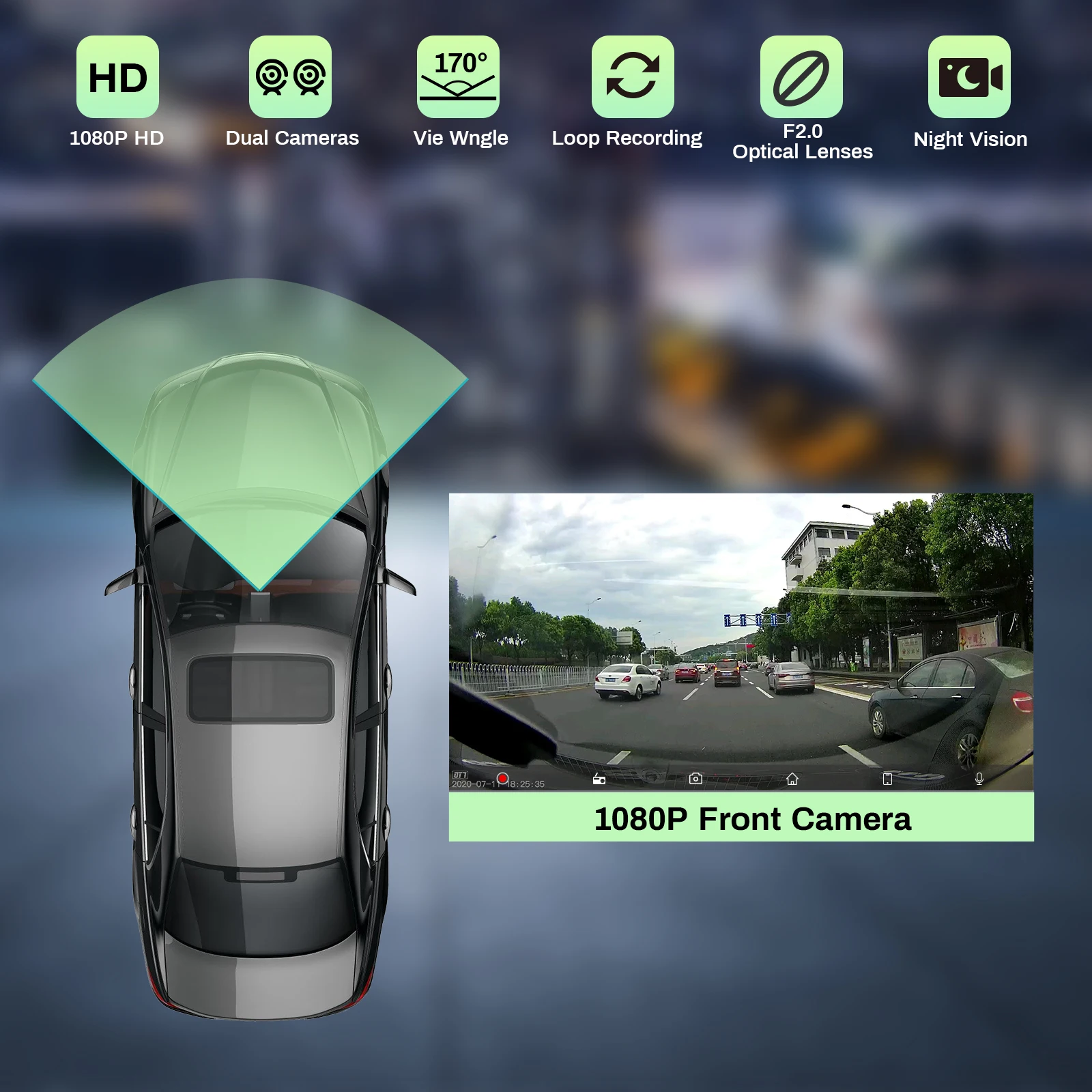 Pionray 7/10 inches android auto Universal Portable CarPlay for Car Screen Car Radio Video Wireless Carplay Screen for Apple