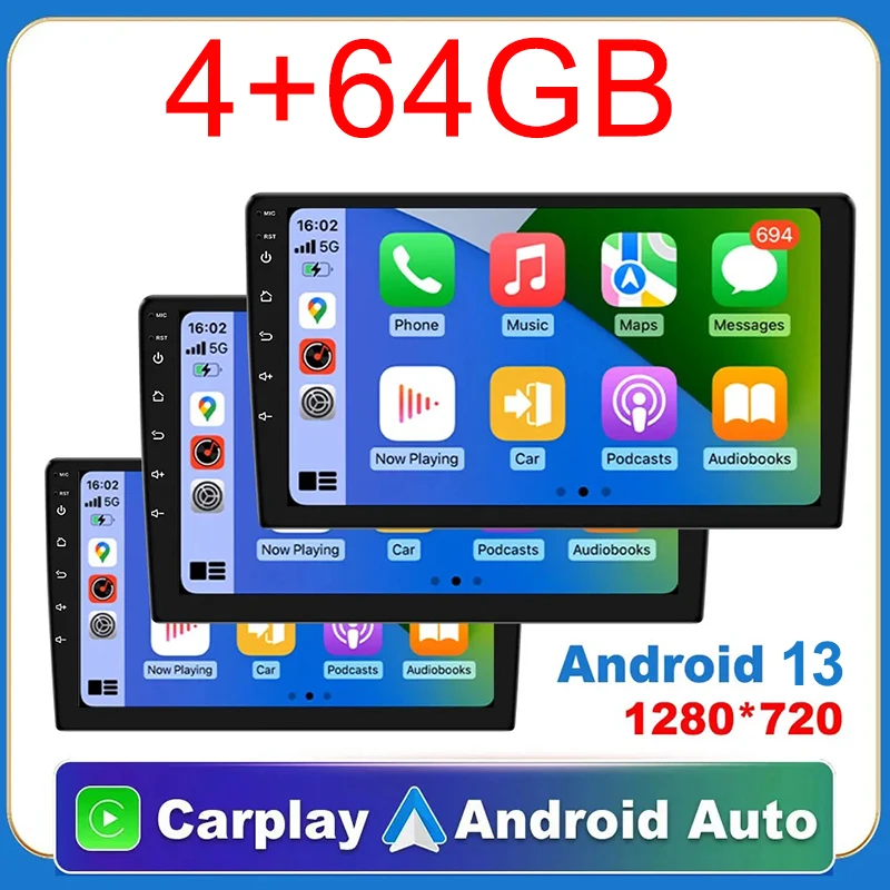 7/9/10 inch Universal Android 13 Car Radio 64G Autoradio android