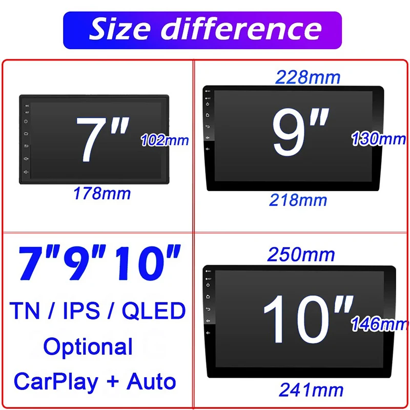 7/9/10 inch Universal Android 13 Car Radio 64G Autoradio android - Image 6
