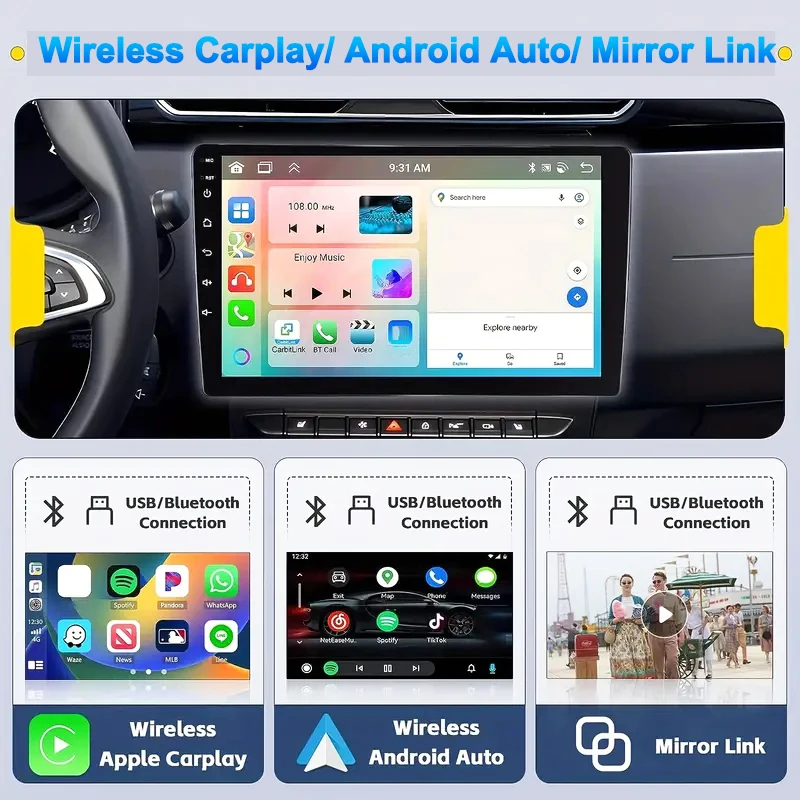 7/9/10 inch Universal Android 13 Car Radio 64G Autoradio android - Image 3