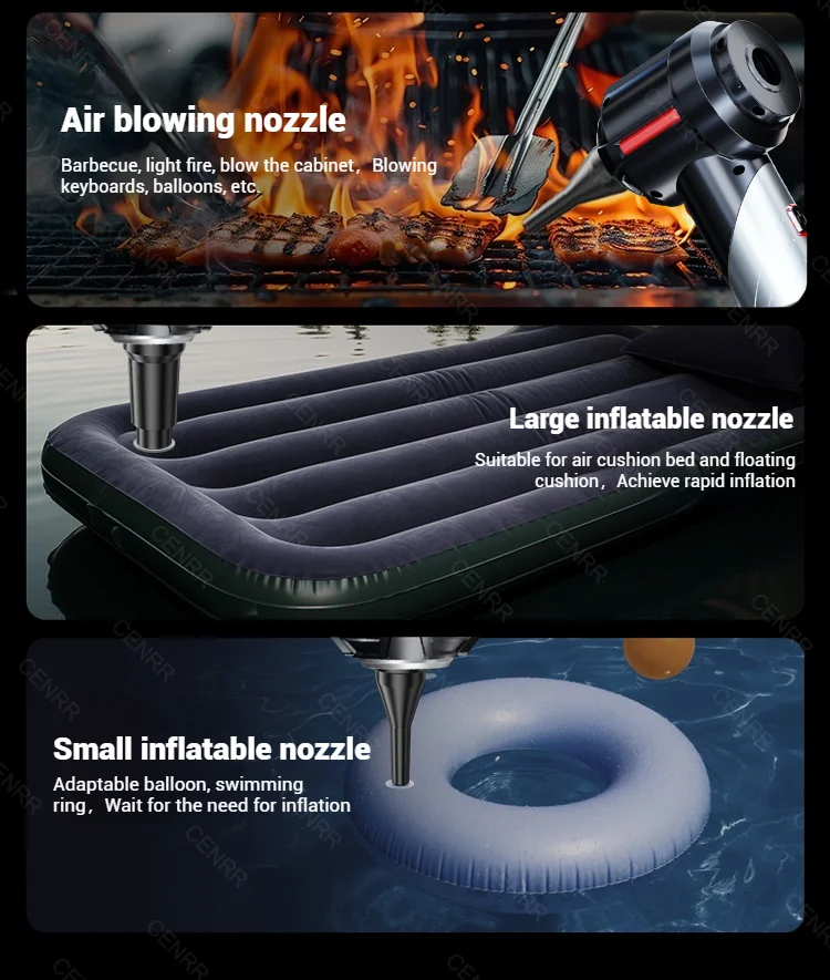 CENRR Car Vacuum Cleaner Mini 998000PA Powerful Cordless Portable Vacuum Cleaner for Home Appliance Handheld Blower Car Cleaner