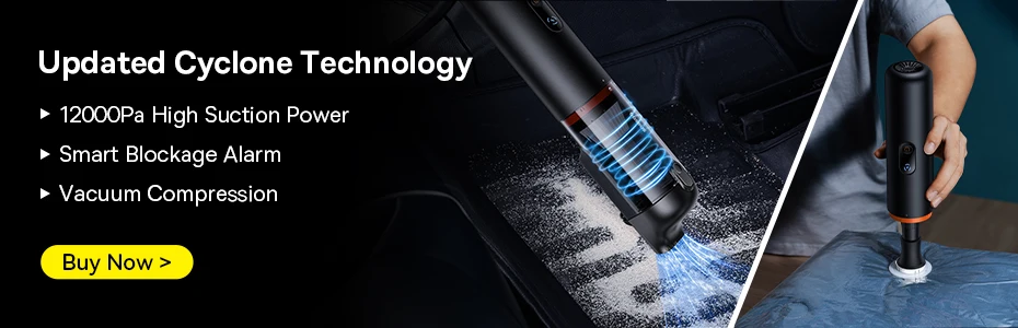 Baseus Car Vacuum Cleaner Wireless Air Dust Blower Gun for Car Powerful Portable Car Cleaning Appliance Cordless Vehicle Cleaner