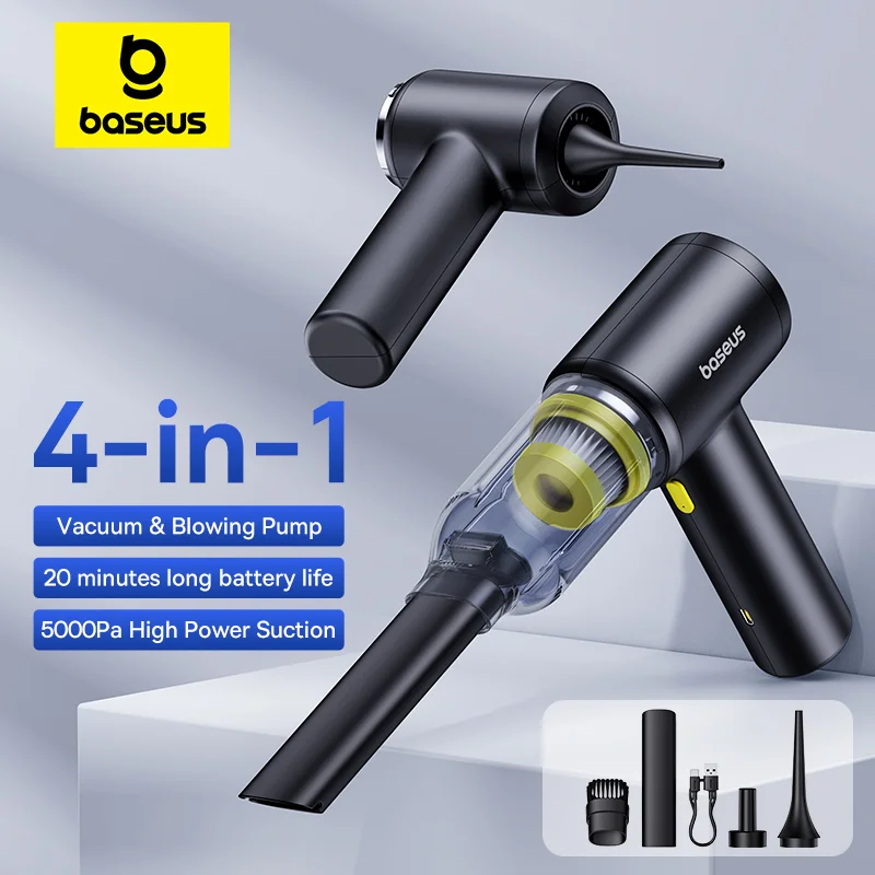 Baseus Car Vacuum Cleaner Wireless Air Dust Blower Gun