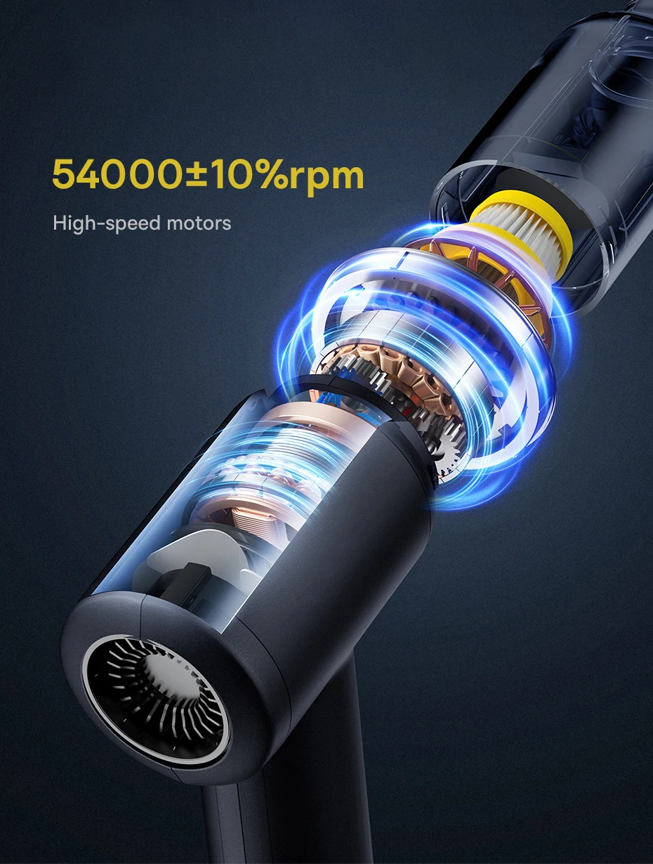 Baseus Car Vacuum Cleaner Wireless Air Dust Blower Gun for Car Powerful Portable Car Cleaning Appliance Cordless Vehicle Cleaner