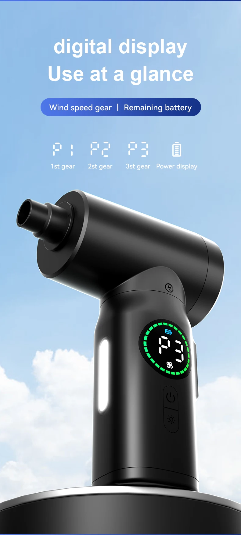 Portable 7500mAh Wireless Air Duster Dust Blowing Gun 2 in 1 Air Blower And Vacuum Cleaner Cordless Duster Blowers Car Cleaning