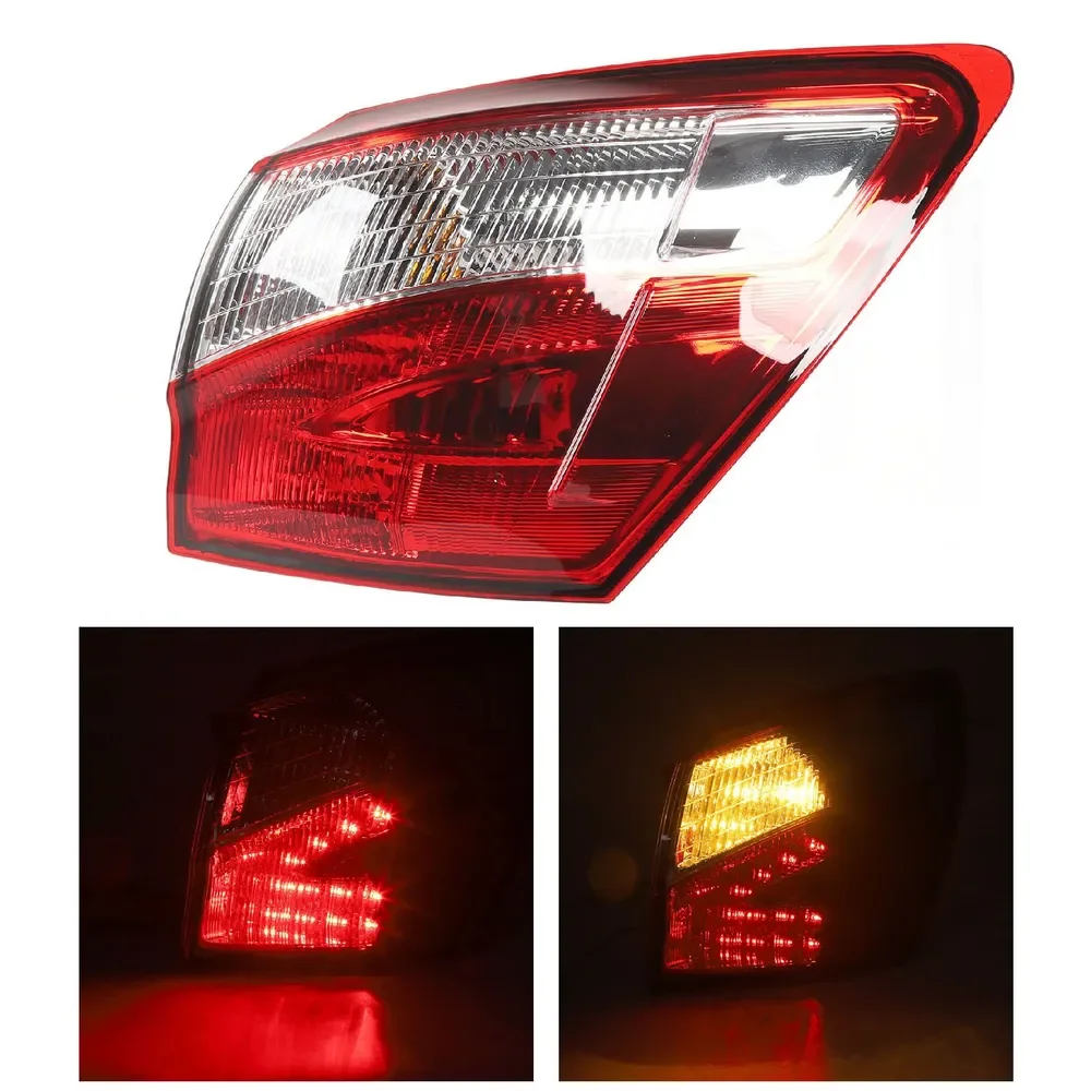 Outer Car Rear Tail Light Turn Signal Light For Nissan Qashqai J10 2008-2015 Fog Lamp Brake Lights 26555-BR00A  26550-BR00A