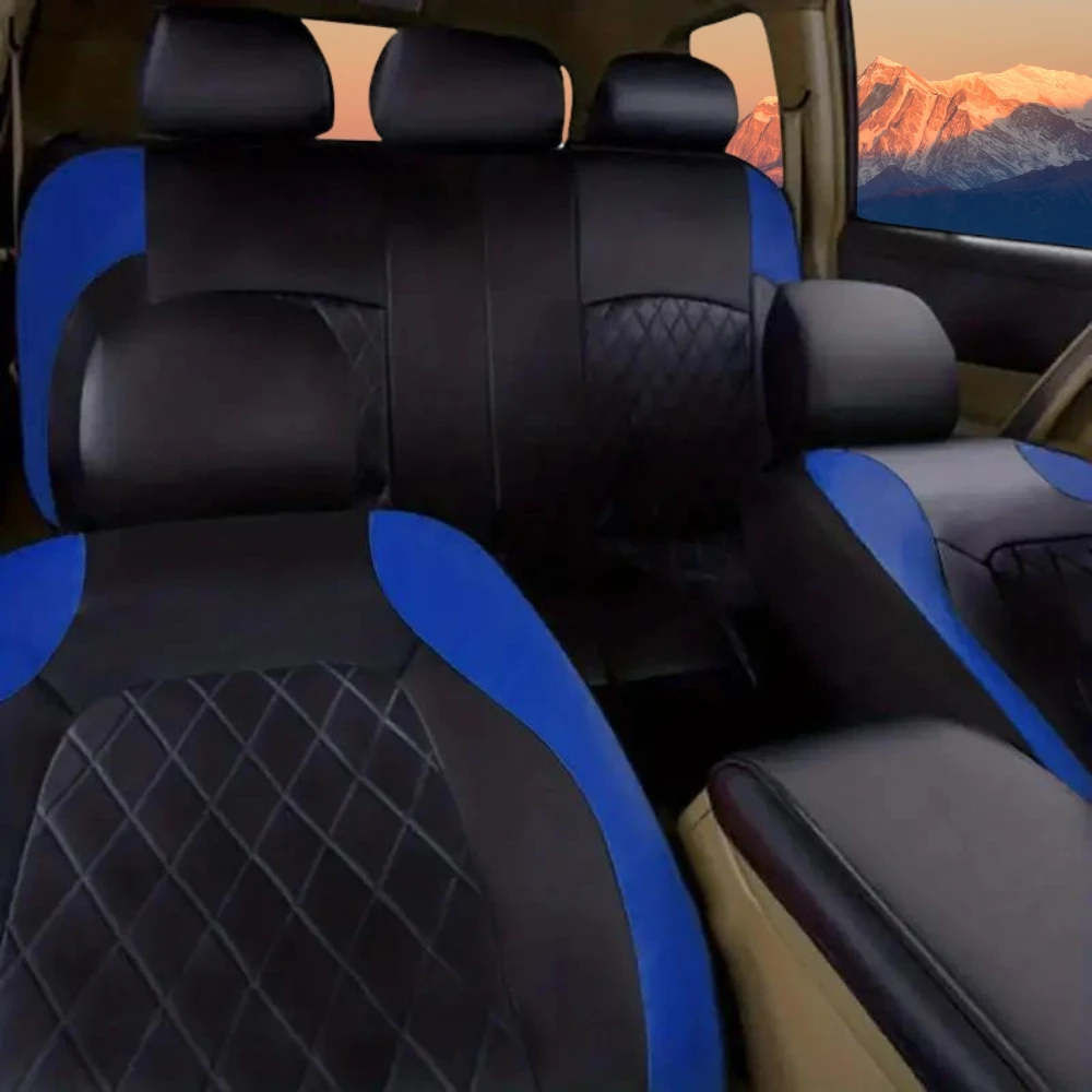 Universal Car Seat Covers Black Fashions Sports Seat Covers PVC Fabric Car Seat Cover Universal Interior Accessories