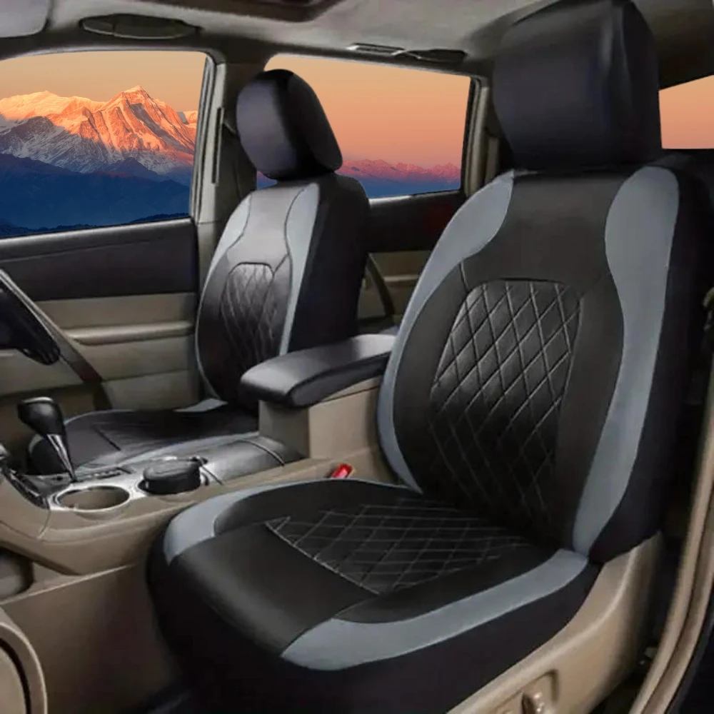 Universal Car Seat Covers Black Fashions Sports Seat Covers PVC Fabric Car Seat Cover Universal Interior Accessories