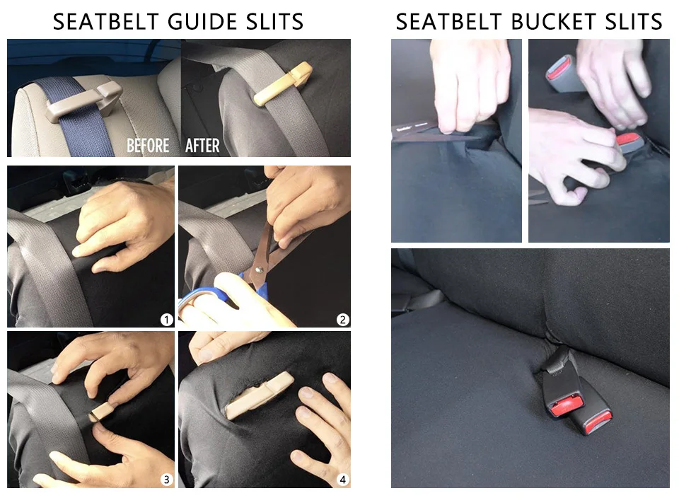 AUTOYOUTH Brand Embroidery Car Seat Covers Set Universal Fit Most Cars Covers with Tire Track Detail Styling Car Seat Protector