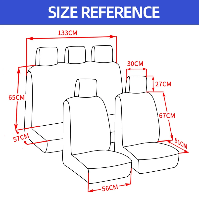 2/5PCS Car Seat Covers Set Universal Fit Most Car Covers with Tire Detail  Suitable for Independent Seat Covers Protecting seats