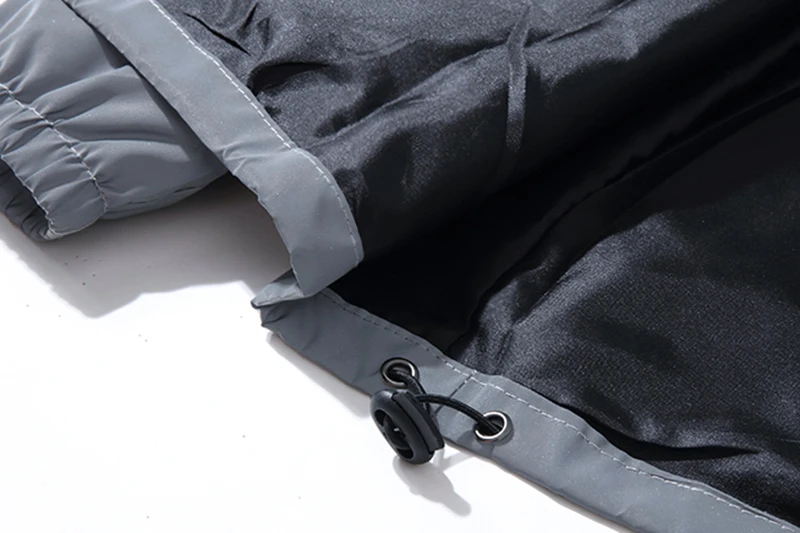 Night Reflective Jackets Double fabric Windbreaker Hooded Jacket Men Hip Hop Dancer singer Waterproof Zipper Coats Outwear Night Reflective Jackets Double fabric Windbreaker Hooded Jacket Men Hip Hop Dancer singer Waterproof Zipper Coats Outwear