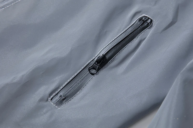 Night Reflective Jackets Double fabric Windbreaker Hooded Jacket Men Hip Hop Dancer singer Waterproof Zipper Coats Outwear Night Reflective Jackets Double fabric Windbreaker Hooded Jacket Men Hip Hop Dancer singer Waterproof Zipper Coats Outwear