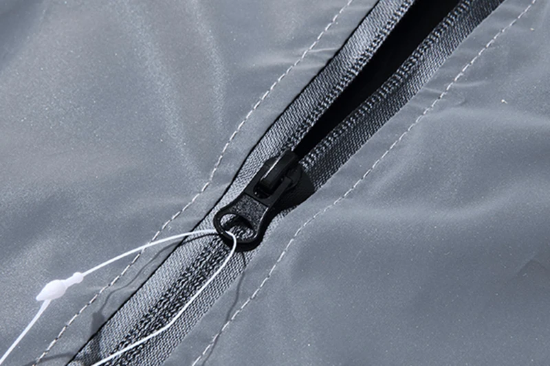 Night Reflective Jackets Double fabric Windbreaker Hooded Jacket Men Hip Hop Dancer singer Waterproof Zipper Coats Outwear Night Reflective Jackets Double fabric Windbreaker Hooded Jacket Men Hip Hop Dancer singer Waterproof Zipper Coats Outwear