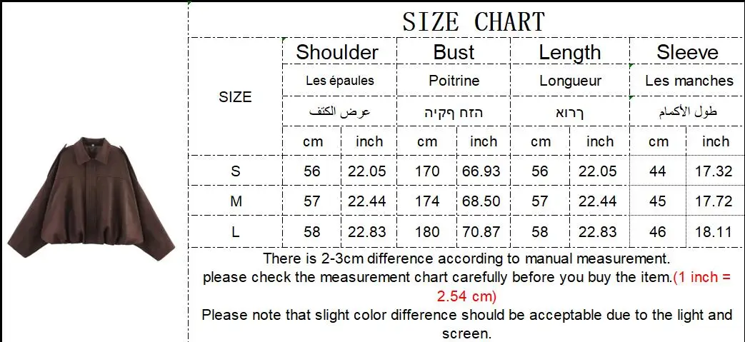 TFMLN Autumn Winter Women Suede Jacket Coat 2025 New Fashion Long Sleeve Zipper Loose Bomber Coat Chic Lady Casual Streetwear