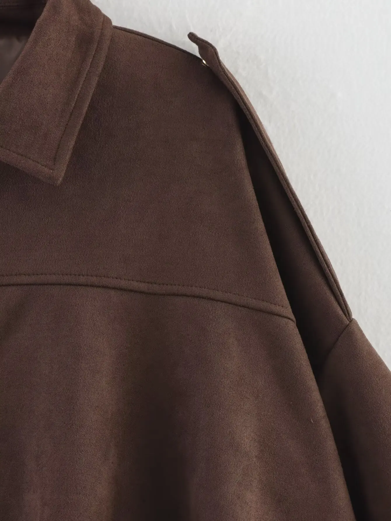 TFMLN Autumn Winter Women Suede Jacket Coat 2025 New Fashion Long Sleeve Zipper Loose Bomber Coat Chic Lady Casual Streetwear