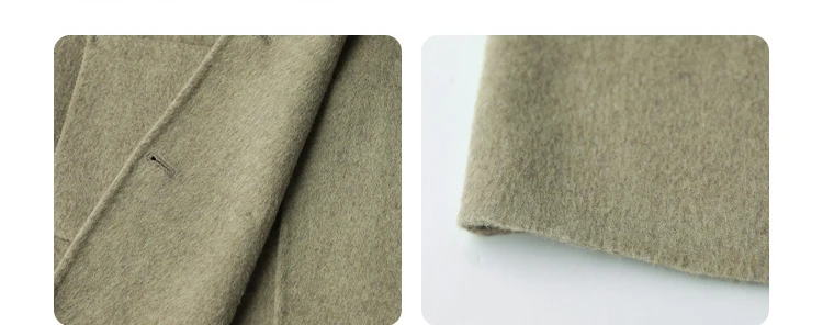 CHIC VEN Women's Woolen Coats Loose Casual Double Breasted Retro Double-sided Jacket Office Lady Outerwear Autumn Winter 2023 CHIC VEN Women's Woolen Coats Loose Casual Double Breasted Retro Double-sided Jacket Office Lady Outerwear Autumn Winter 2023