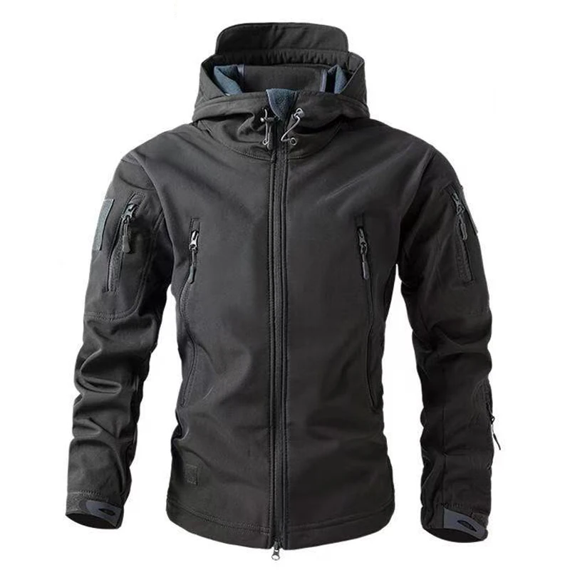 Men's Winter Autumn Softshell Fleece Jackets Windproof