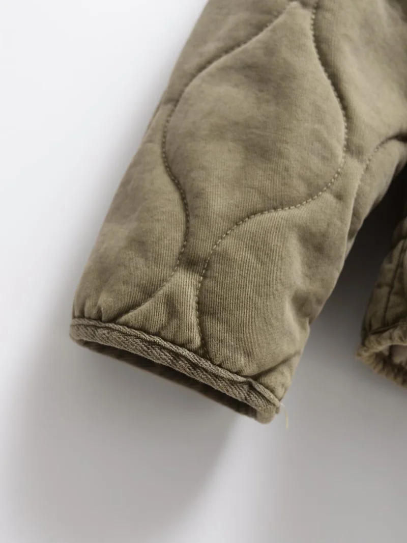 ZW Women's Cotton Jacket  2025 New Arrival Vintage Lenzing Rayon High Collar Large Pocket Decorative Quilted Coat for Women