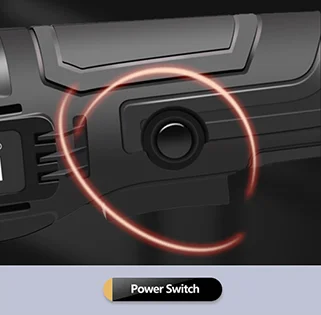 SPTA 18V 5Inch Cordless Car Polisher Dual Action 15mm Orbit  Variable Speed Polishing Machine With 4000mAh Battery