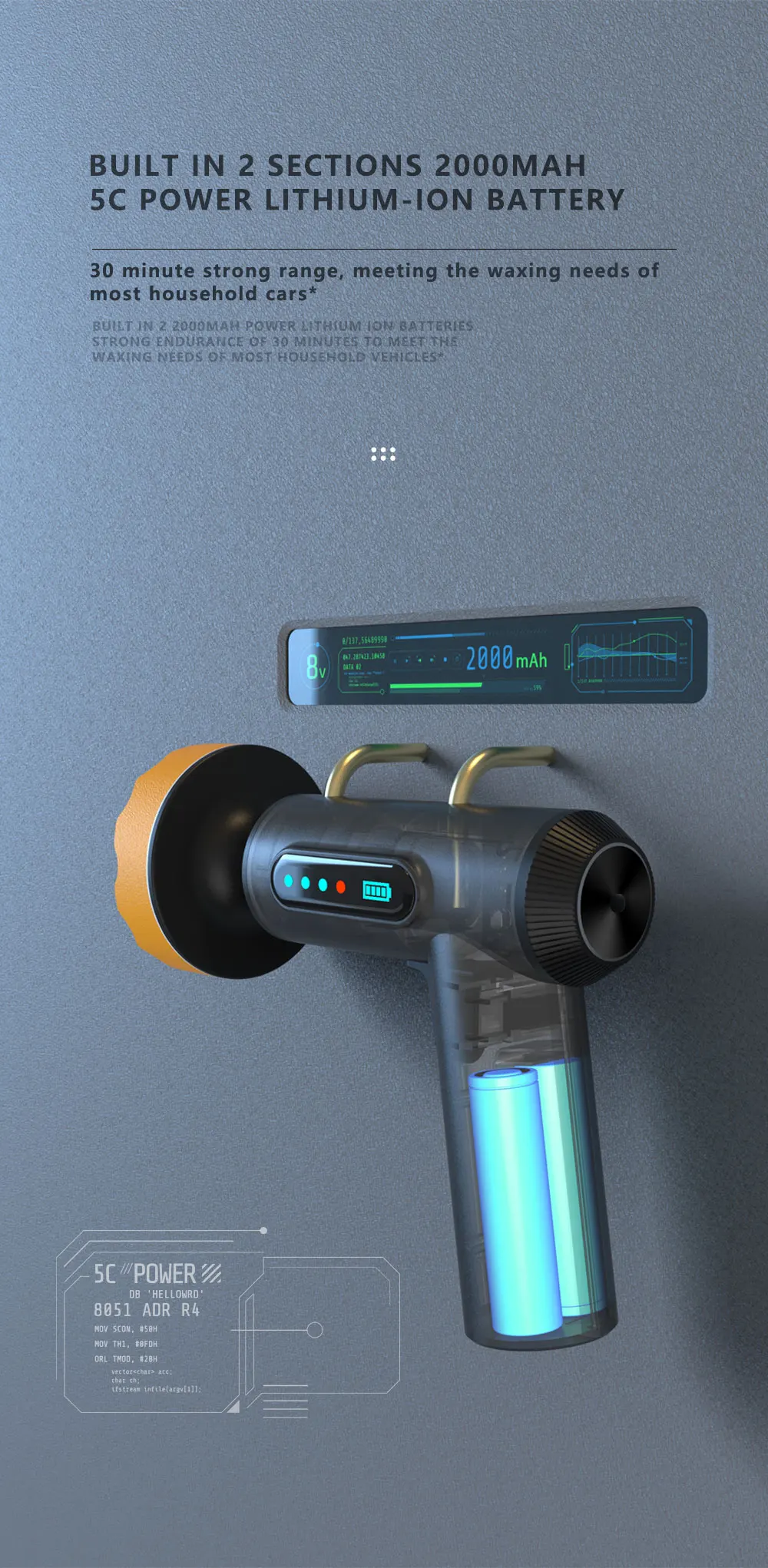 Car Polishing Sanding Machine Wireless Car Paint Scratch Repair Windscreen Glass Oil Film Remove Machine Leather Care