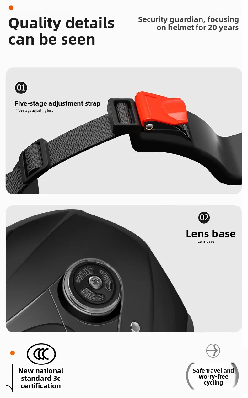 Motorcycle Dual Visor Flip Up Modular Full Face Helmet Anti-fog Street Bike Racing Helmet for Women, Men, 4 Colors