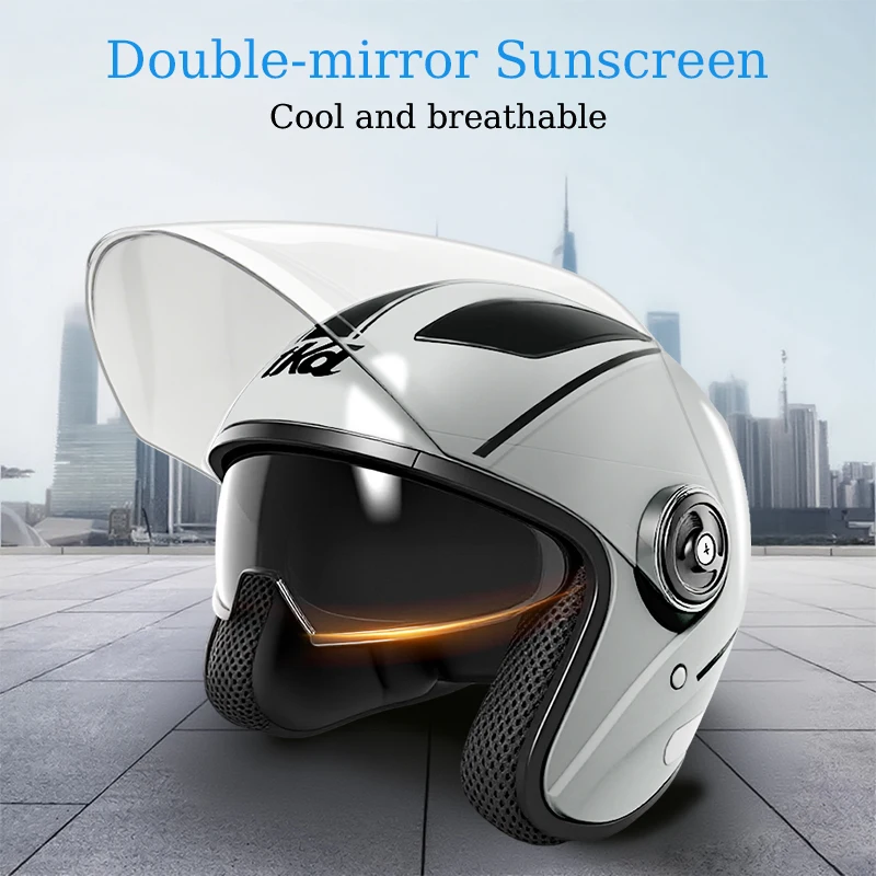 Full Face Helmet Anti-fog Street Bike Racing Helmet for Women, Men