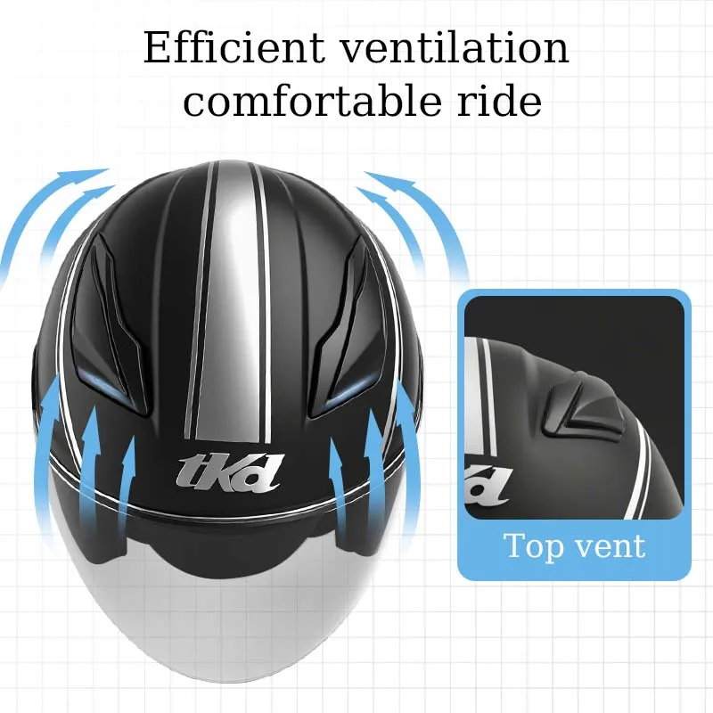 Motorcycle Dual Visor Flip Up Modular Full Face Helmet Anti-fog Street Bike Racing Helmet for Women, Men, 4 Colors